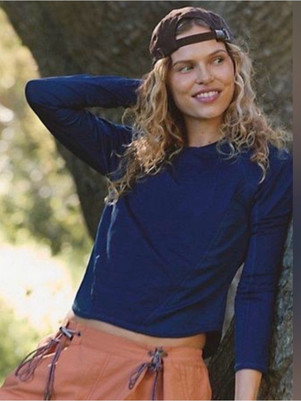 Free People Bedrock Trail Layer. NWT. Midnight navy